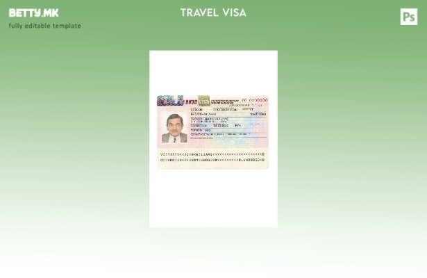 модерен стил Руската Федерација нов шаблон за виза